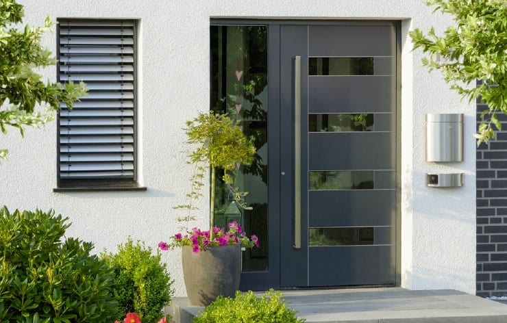 aluminium panel door